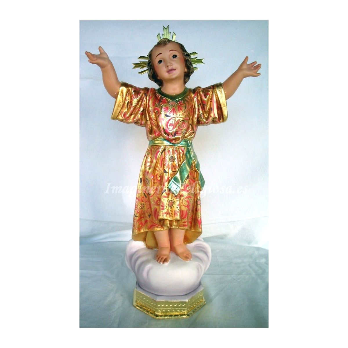 Niño Jesús con los brazos extendidos