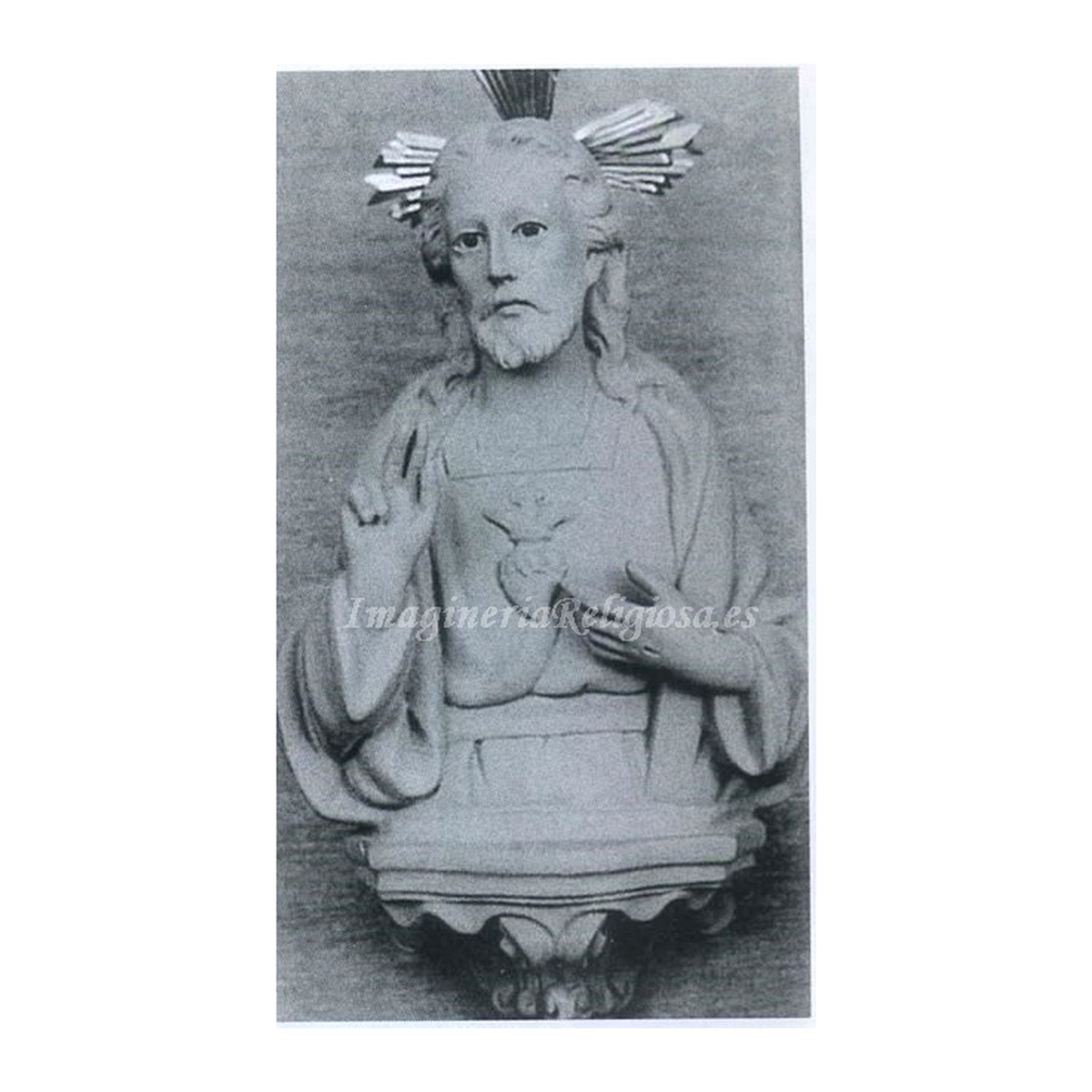 Sagrado Corazón de Jesús (busto, relieve)