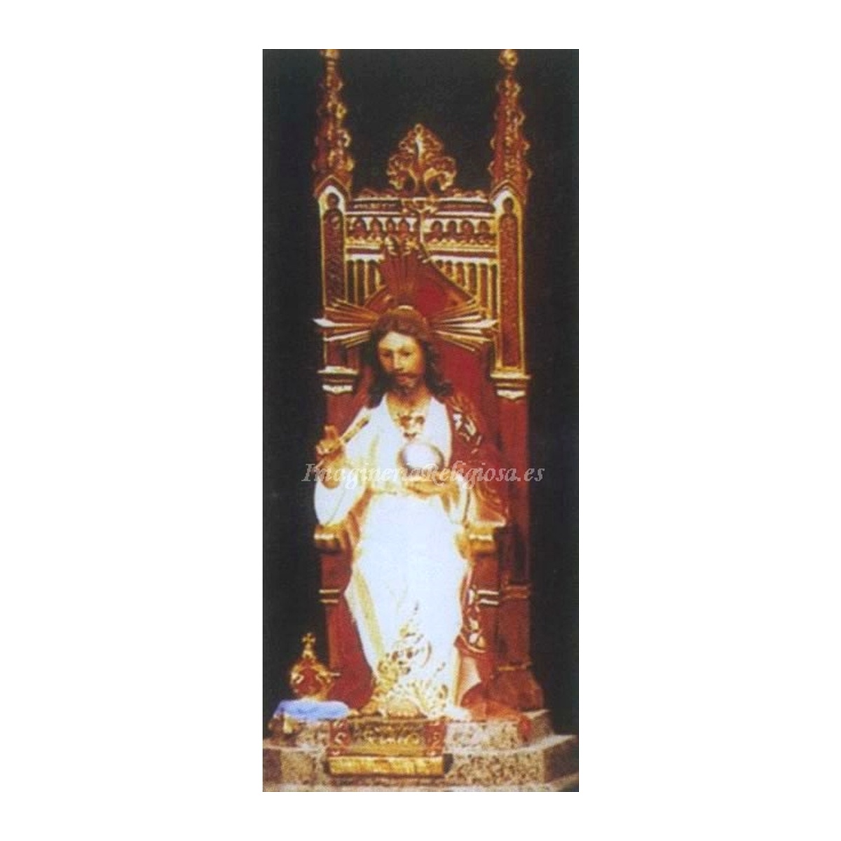 Sagrado Corazón de Jesús (entronizado con respaldo)