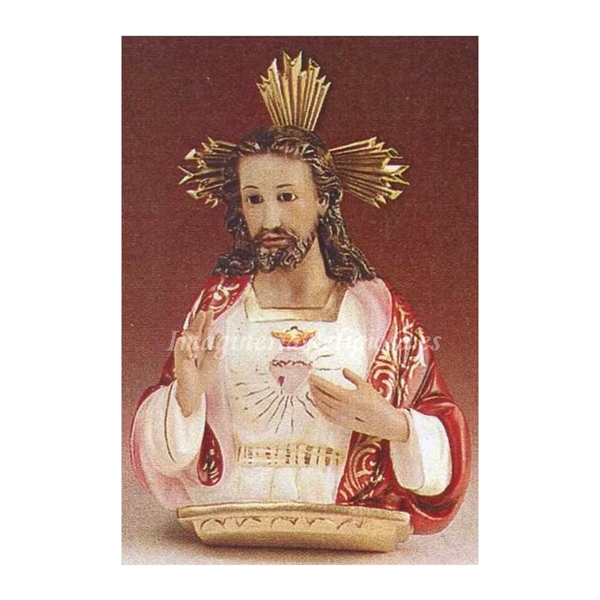 Sagrado Corazón de Jesús (busto, relieve)